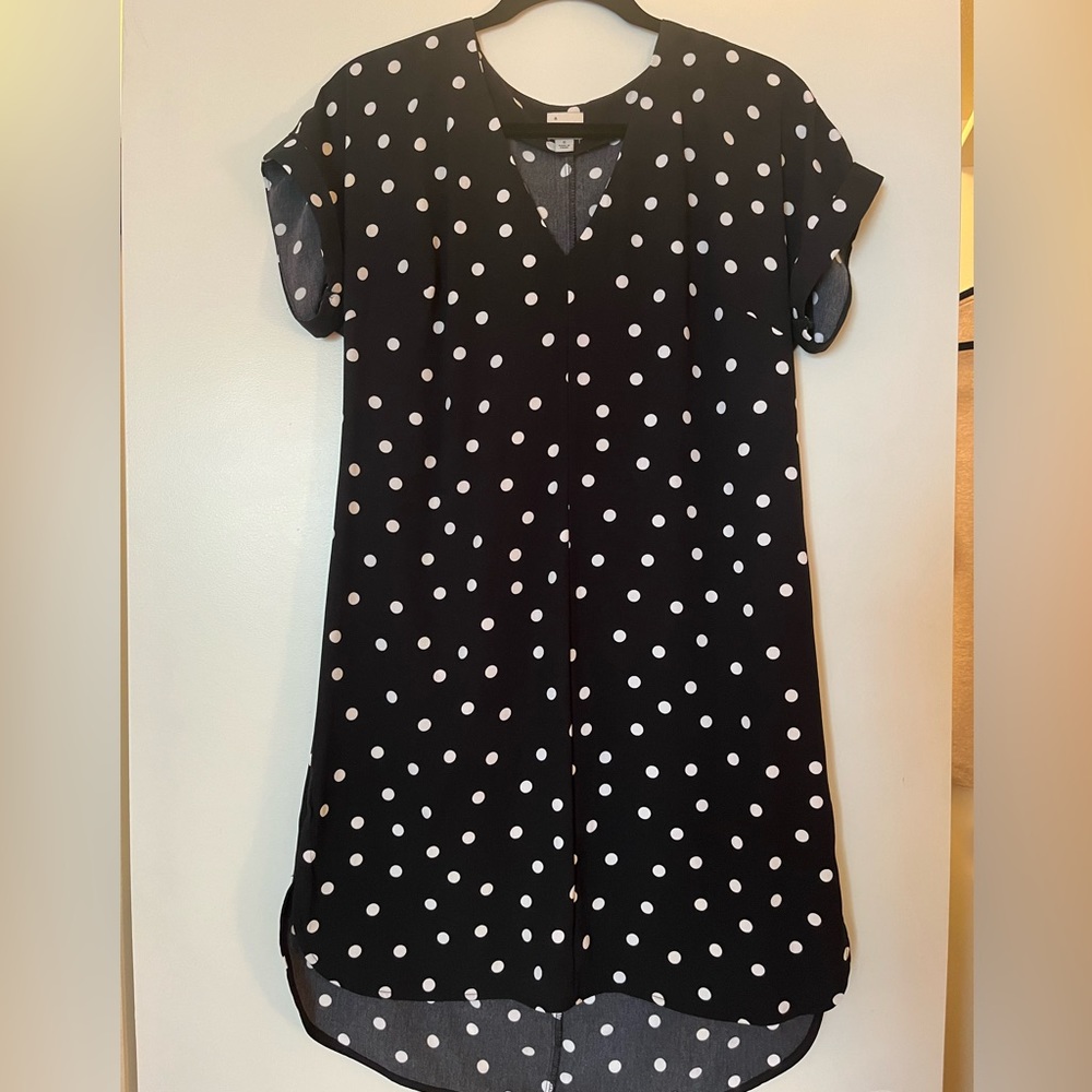 A New Day Black Polka Dot Dress